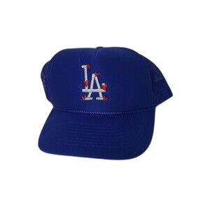Los Angeles Dodgers Hearts  baseball trucker cap